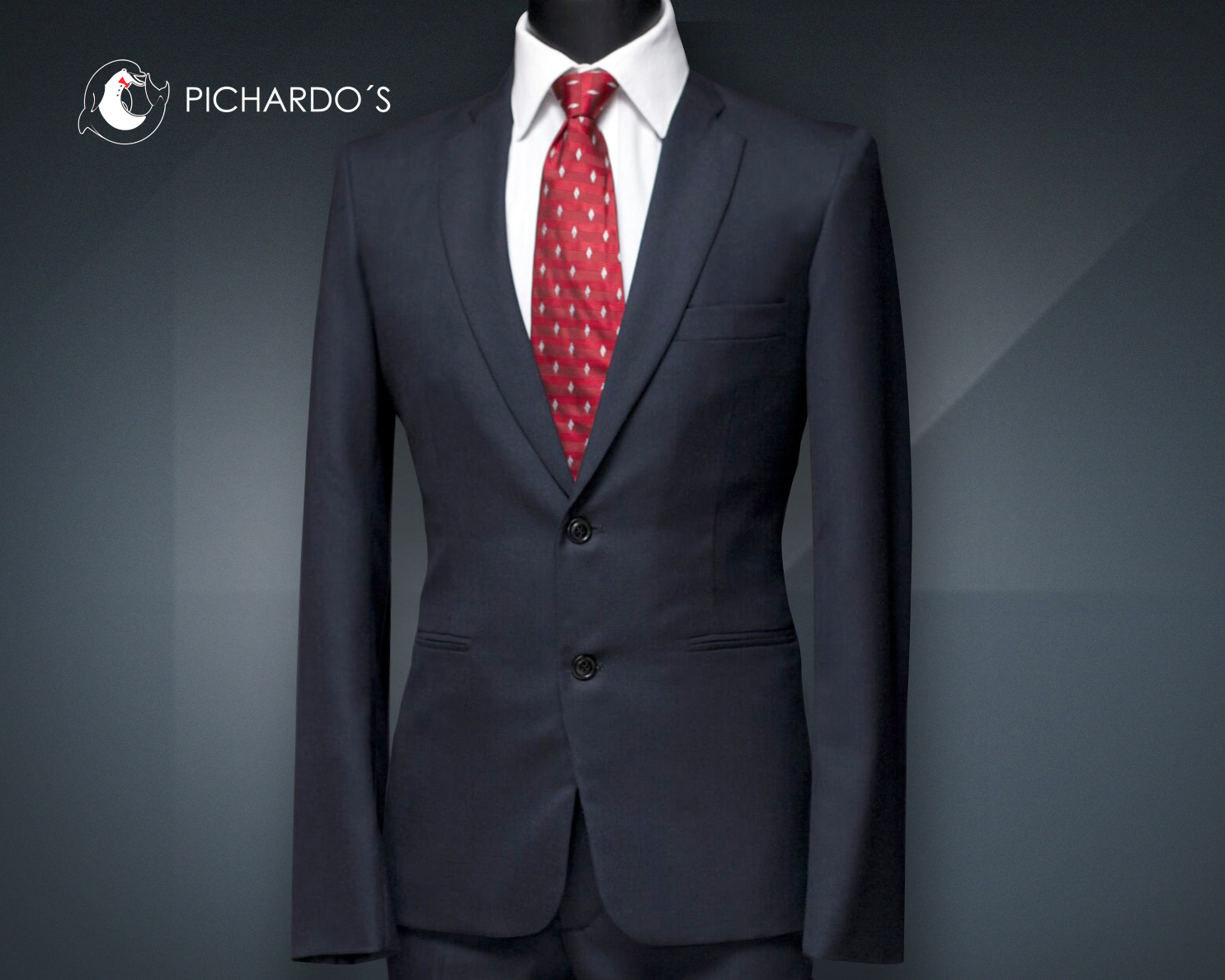 Traje azul marino